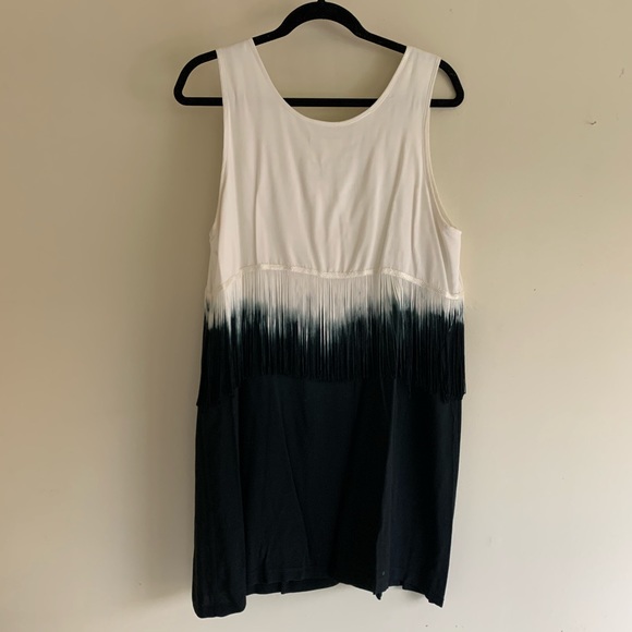 Anthropologie Maeve Dip Dye Fringe Dress - Picture 7 of 7